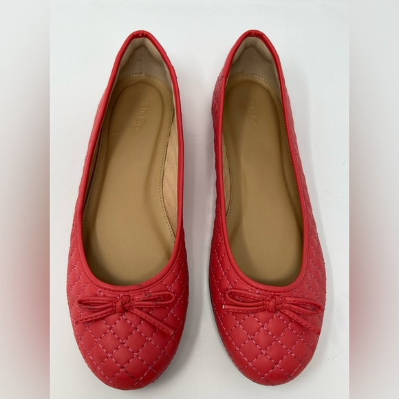 MR. Cat Brazilian Women’s Matelassê Ballet Flat Coral Pink Shoes Slip On Sz 9/39 - Picture 3 of 8